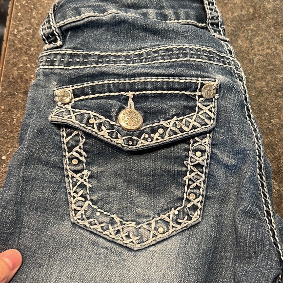 Wearhouse one size 24 jeans. In play condition due to wear, see photos. - Picture 2 of 6